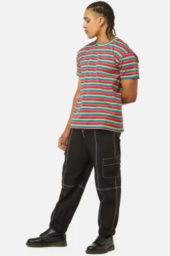 Men Dangerfield Shirts & Tees*Rainbow Yarndye Stripes Tee