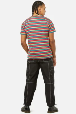Men Dangerfield Shirts & Tees*Rainbow Yarndye Stripes Tee