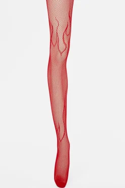 Accessories Dangerfield Socks & Tights*Red Flame Tights