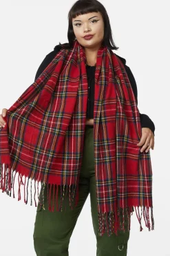 Accessories Dangerfield Scarves & Bandanas*Red Tartan Scarf