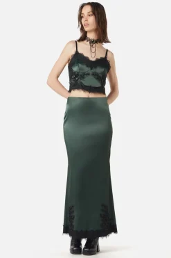 Women Dangerfield Blouses & Tops*Remnants Satin Lace Bodice Top