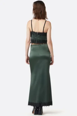 Women Dangerfield Blouses & Tops*Remnants Satin Lace Bodice Top