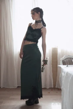 Women Dangerfield Skirts & Skorts*Remnants Satin Lace Skirt