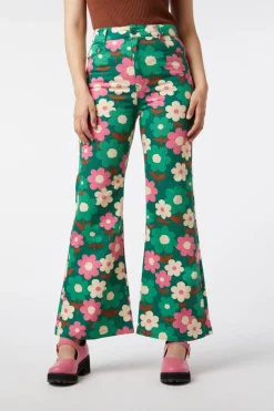 Women Princess Highway Pants & Jumpsuits*Renee Floral Flare Jean