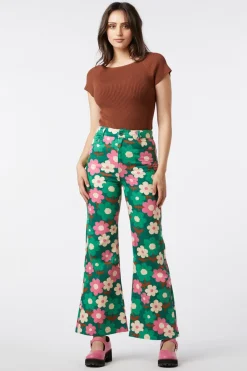 Women Princess Highway Pants & Jumpsuits*Renee Floral Flare Jean