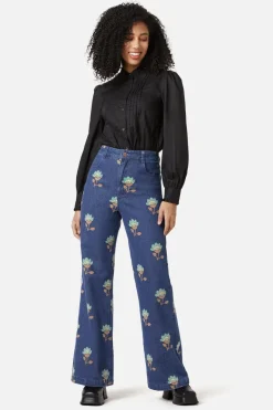 Women Princess Highway Pants & Jumpsuits*Retro Flora Flare Jean