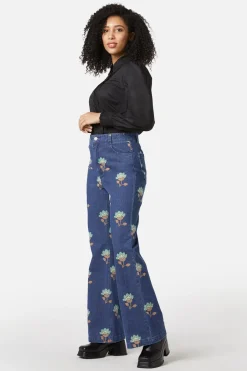 Women Princess Highway Pants & Jumpsuits*Retro Flora Flare Jean