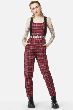 Women Dangerfield Pants & Jumpsuits*Revenge Tartan Brace Trouser