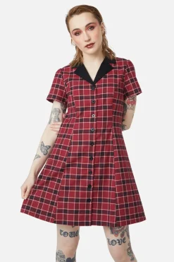 Women Dangerfield Dresses & Pinafores*Revenge Tartan Collar Dress