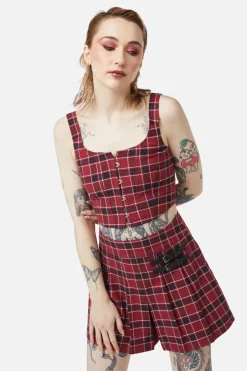 Women Dangerfield Blouses & Tops*Revenge Tartan Corset Top