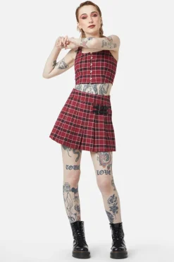 Women Dangerfield Blouses & Tops*Revenge Tartan Corset Top