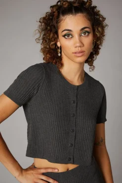 Women Black Friday Knitwear & Cardis*Rib Comfort Goth Cardi