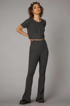 Women Black Friday Knitwear & Cardis*Rib Comfort Goth Pant