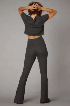 Women Black Friday Knitwear & Cardis*Rib Comfort Goth Pant