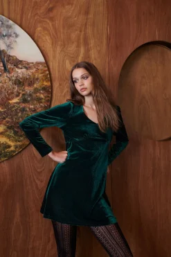 Women Princess Highway Dresses & Pinafores*Roxy Velvet Mini Dress