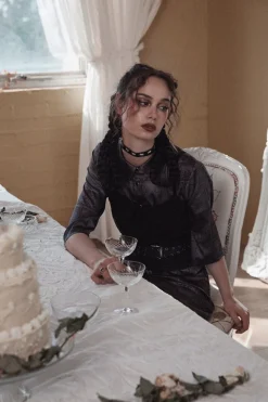 Women Dangerfield Blouses & Tops*Ruined Mansion Satin Brocade Blouse