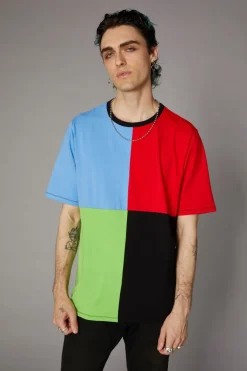 Men Black Friday Shirts & Tees*80S Colour Block Unisex Tee
