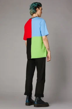 Men Black Friday Shirts & Tees*80S Colour Block Unisex Tee