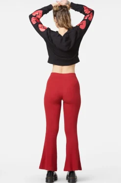 Women Dangerfield Pants & Jumpsuits*90S Lacing Flare Rib Pant