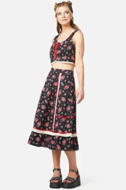 Women Revival Skirts & Skorts*70S Prairie Rose Midi Skirt