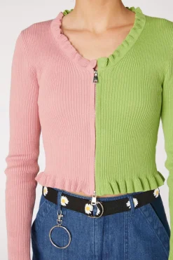 Women Dangerfield Knitwear & Cardis*90S Split Zip Up Cardi