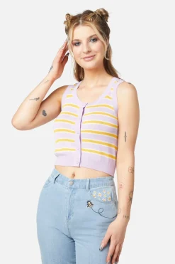 Women Dangerfield Knitwear & Cardis*90S Stripe Sleeveless Knit