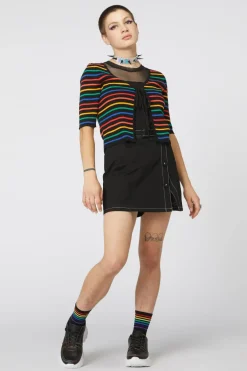 Women Dangerfield Knitwear & Cardis*90S Tie Up Rainbow Cardi