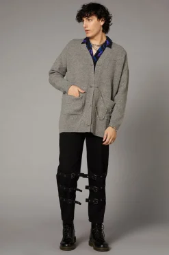 Men Black Friday Jumpers & Knits*Safety Pin Goth Unisex Cardi