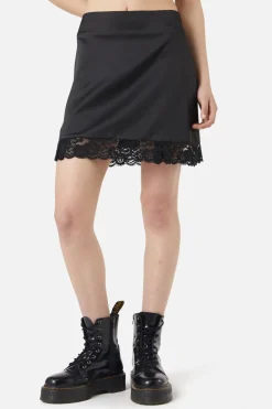 Women Dangerfield Skirts & Skorts*Satin Lace Slip Mini Skirt
