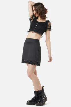 Women Dangerfield Skirts & Skorts*Satin Lace Slip Mini Skirt