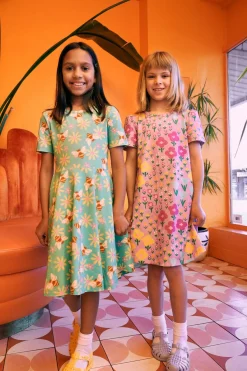 Kids Princess Highway Kids Dresses & Pinafores*Scandi Flower Kids Jersey Dress