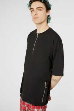 Men Dangerfield Shirts & Tees*Scott Zip Utility Cotton Top