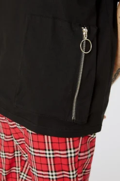 Men Dangerfield Shirts & Tees*Scott Zip Utility Cotton Top