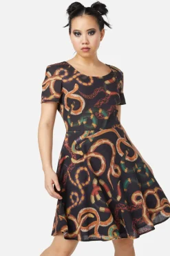 Women Dangerfield Dresses & Pinafores*Serpent Print Cotton Dress