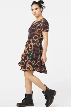 Women Dangerfield Dresses & Pinafores*Serpent Print Cotton Dress