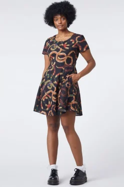 Women Dangerfield Dresses & Pinafores*Serpent Print Cotton Dress