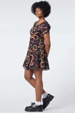 Women Dangerfield Dresses & Pinafores*Serpent Print Cotton Dress
