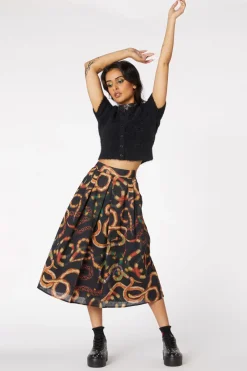 Women Dangerfield Skirts & Skorts*Serpent Print Pleated Skirt