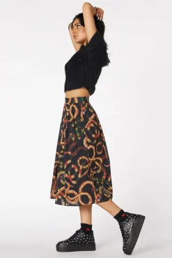 Women Dangerfield Skirts & Skorts*Serpent Print Pleated Skirt