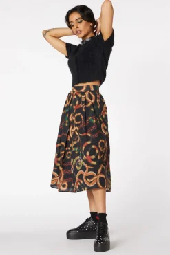 Women Dangerfield Skirts & Skorts*Serpent Print Pleated Skirt