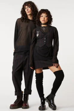 Women Dangerfield Blouses & Tops*Sheer Basic Long Sleeve Top