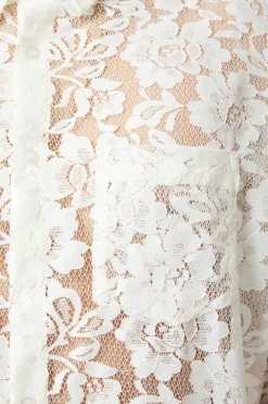 Men Dangerfield Shirts & Tees*Sheer Lace Long Sleeve Shirt