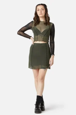 Women Dangerfield Blouses & Tops*Sheer Mesh Babylock Top