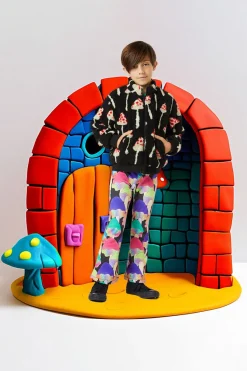 Kids Dangerkids Coats & Jackets*Shroom Cap Kids Sherpa Jacket