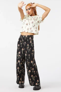 Women Dangerfield Pants & Jumpsuits*Shroom Cap Wide Leg Pants