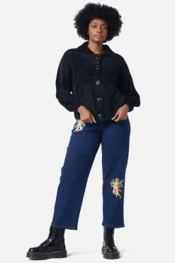 Women Dangerfield Knitwear & Cardis*Sisters Collar Fluffy Cardi