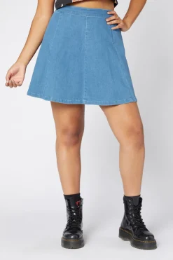 Women Dangerfield Skirts & Skorts*Skater Denim Mini Skirt