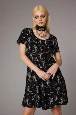 Women Black Friday Dresses & Pinafores*Skeleton Mermaid Print Dress