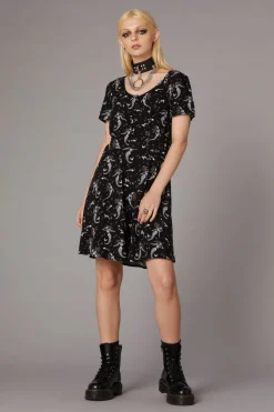 Women Black Friday Dresses & Pinafores*Skeleton Mermaid Print Dress