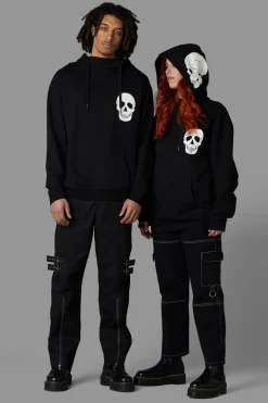 Men Black Friday Jumpers & Knits*Skull Hoodie
